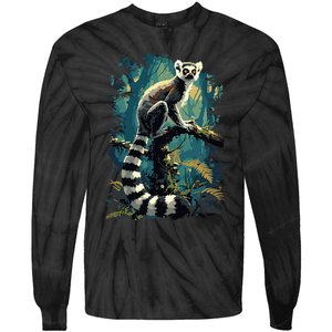 Lemurs Lemur Tie-Dye Long Sleeve Shirt