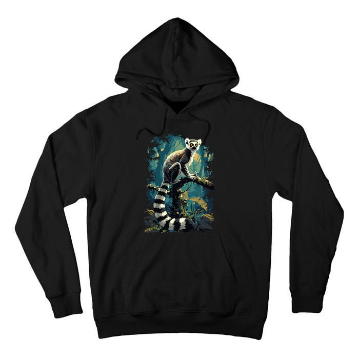 Lemurs Lemur Tall Hoodie