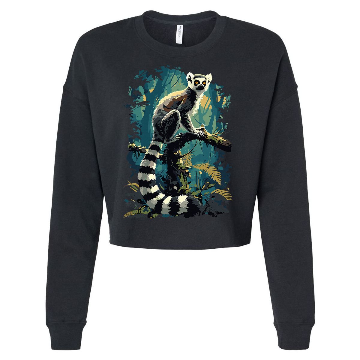 Lemurs Lemur Cropped Pullover Crew