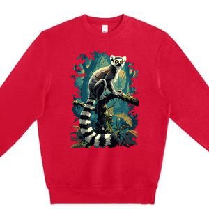 Lemurs Lemur Premium Crewneck Sweatshirt