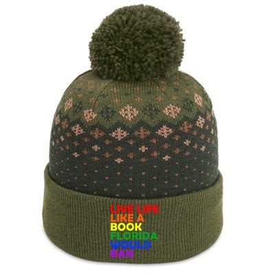 Live Life Like A Book Florida Would Ban Lgbt The Baniff Cuffed Pom Beanie