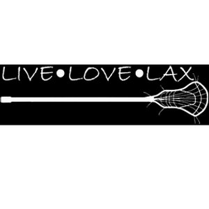 Live Love Lax Lacrosse With Wand Design Bumper Sticker