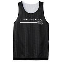 Live Love Lax Lacrosse With Wand Design Mesh Reversible Basketball Jersey Tank