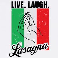 Live Laugh Lasagna Funny Italian Lasagna Lover Cooling Performance Crew T-Shirt