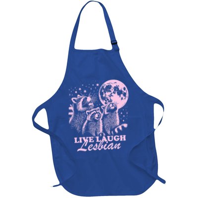 Live Laugh Lesbian Raccoon Lesbian Lgbtq Pride Month Apron