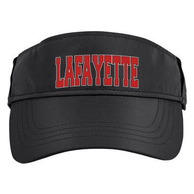 Lafayette La Louisiana Varsity Style Usa Vintage Sports Gift Adult Drive Performance Visor