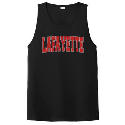 Lafayette La Louisiana Varsity Style Usa Vintage Sports Gift PosiCharge Competitor Tank