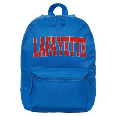 Lafayette La Louisiana Varsity Style Usa Vintage Sports Gift 16 in Basic Backpack