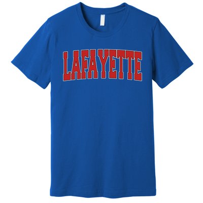 Lafayette La Louisiana Varsity Style Usa Vintage Sports Gift Premium T-Shirt