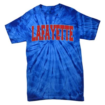 Lafayette La Louisiana Varsity Style Usa Vintage Sports Gift Tie-Dye T-Shirt