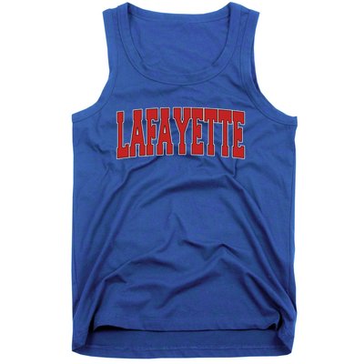 Lafayette La Louisiana Varsity Style Usa Vintage Sports Gift Tank Top