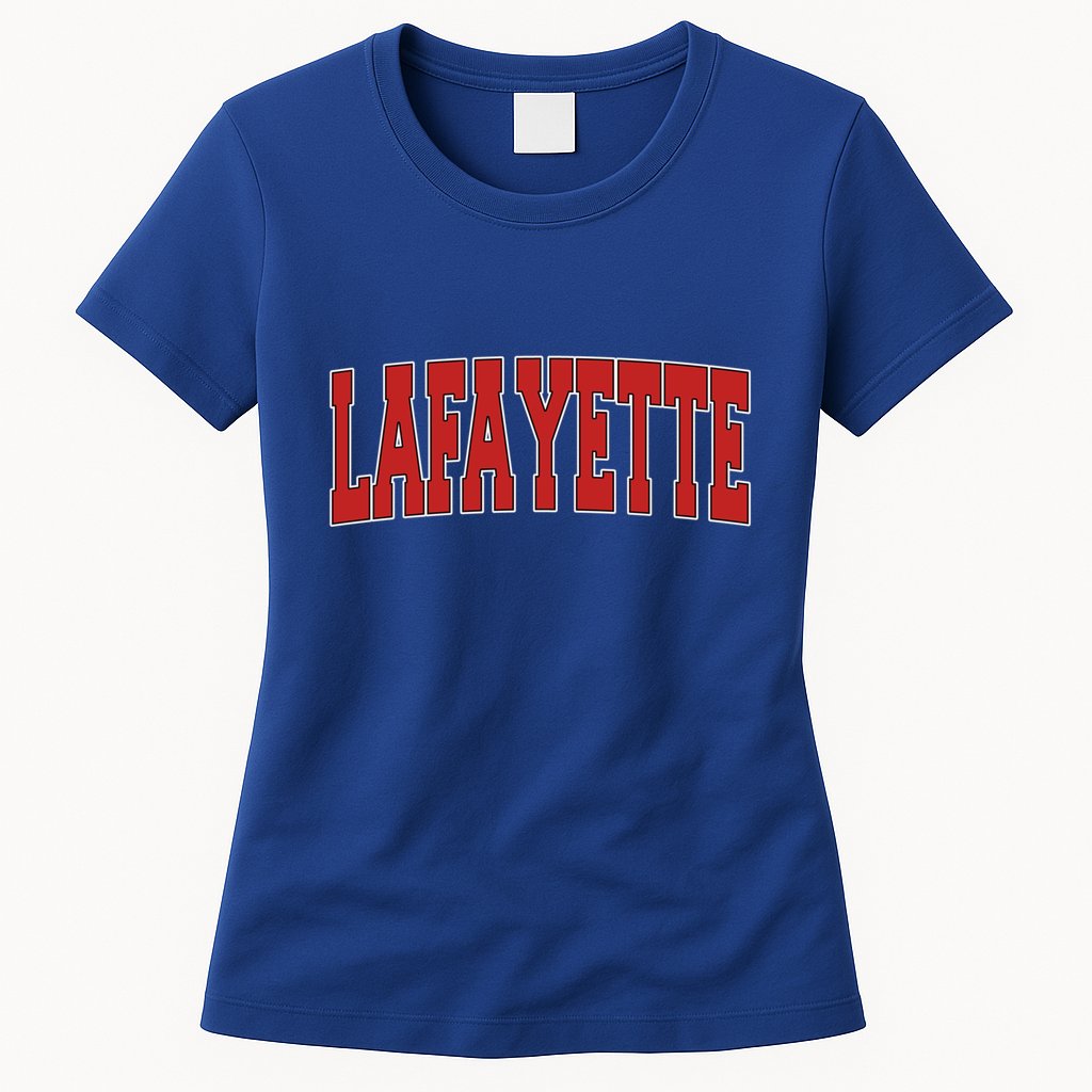 Lafayette La Louisiana Varsity Style Usa Vintage Sports Gift Womens T-Shirt