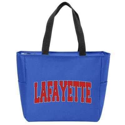 Lafayette La Louisiana Varsity Style Usa Vintage Sports Gift Zip Tote Bag