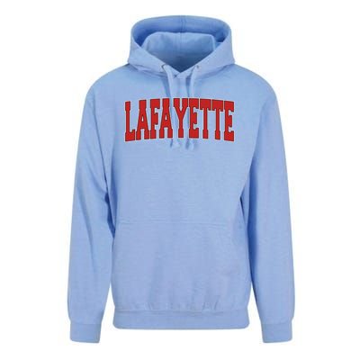 Lafayette La Louisiana Varsity Style Usa Vintage Sports Gift Unisex Surf Hoodie