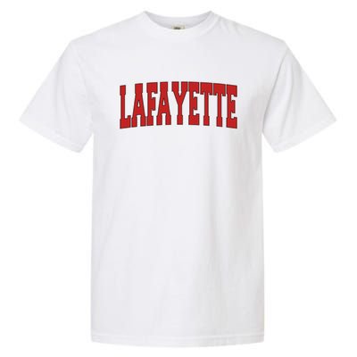 Lafayette La Louisiana Varsity Style Usa Vintage Sports Gift Garment-Dyed Heavyweight T-Shirt