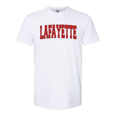 Lafayette La Louisiana Varsity Style Usa Vintage Sports Gift Softstyle CVC T-Shirt