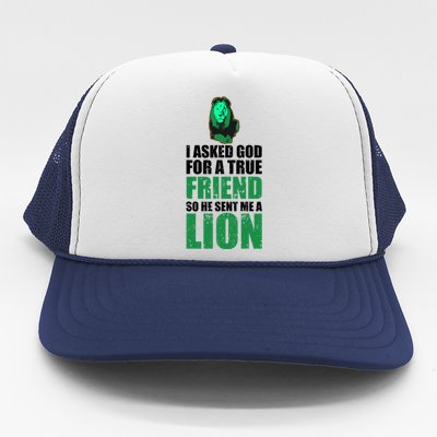 Lion Lioness Lion Pride E Lion E King Of Beasts Lion Cool Gift Trucker Hat