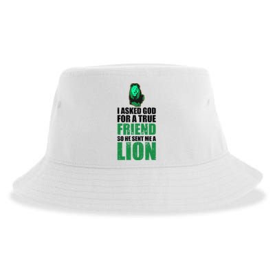 Lion Lioness Lion Pride E Lion E King Of Beasts Lion Cool Gift Sustainable Bucket Hat