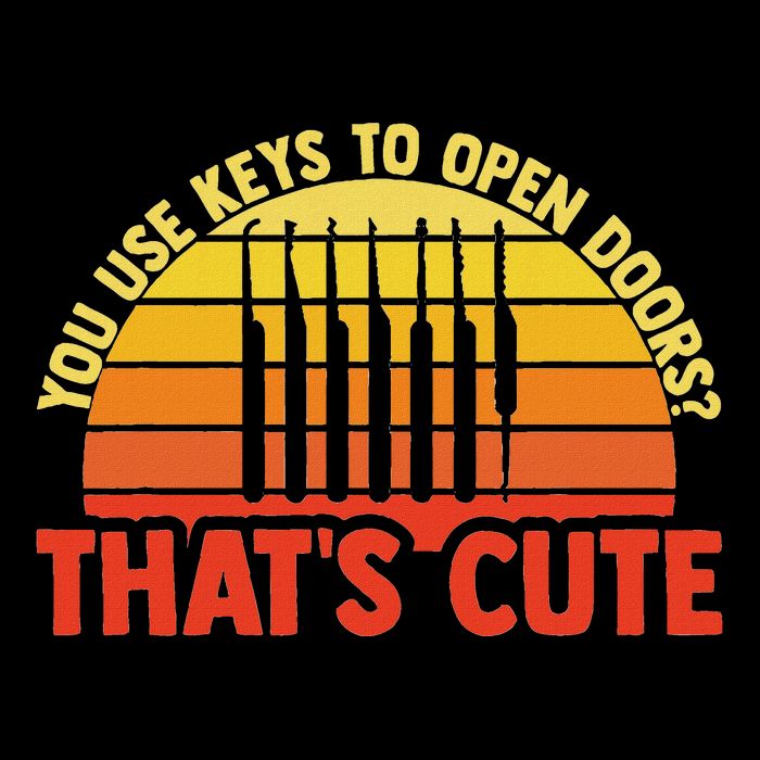 Locksmith Locksmithing Lock Picking Key Maker Lock Picker Performance Shirt