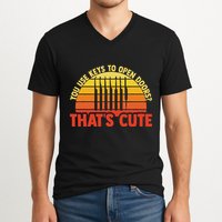 Locksmith Locksmithing Lock Picking Key Maker Lock Picker V-Neck T-Shirt