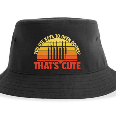 Locksmith Locksmithing Lock Picking Key Maker Lock Picker Sustainable Bucket Hat