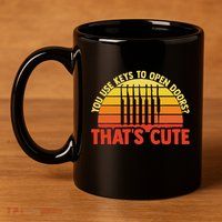 Locksmith Locksmithing Lock Picking Key Maker Lock Picker 11oz C Handle Ceramic Mug