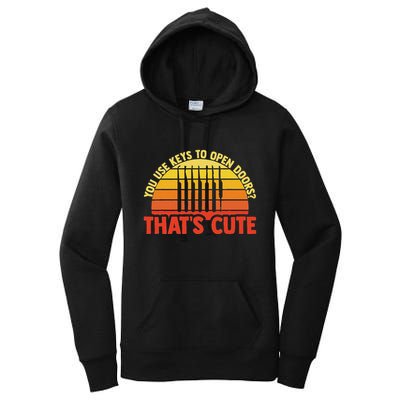 Locksmith Locksmithing Lock Picking Key Maker Lock Picker Women's Pullover Hoodie