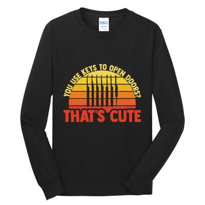Locksmith Locksmithing Lock Picking Key Maker Lock Picker Tall Long Sleeve T-Shirt