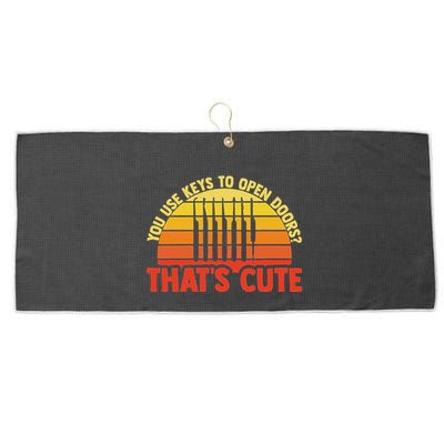 Locksmith Locksmithing Lock Picking Key Maker Lock Picker Large Microfiber Waffle Golf Towel