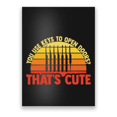 Locksmith Locksmithing Lock Picking Key Maker Lock Picker Poster