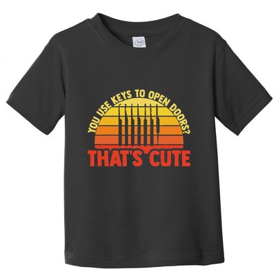 Locksmith Locksmithing Lock Picking Key Maker Lock Picker Toddler T-Shirt