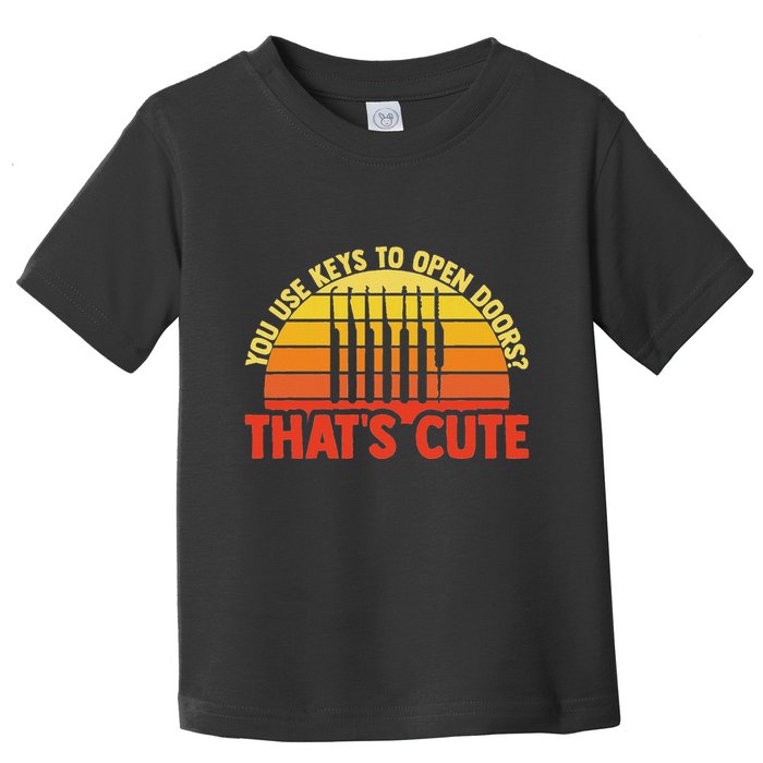 Locksmith Locksmithing Lock Picking Key Maker Lock Picker Toddler T-Shirt