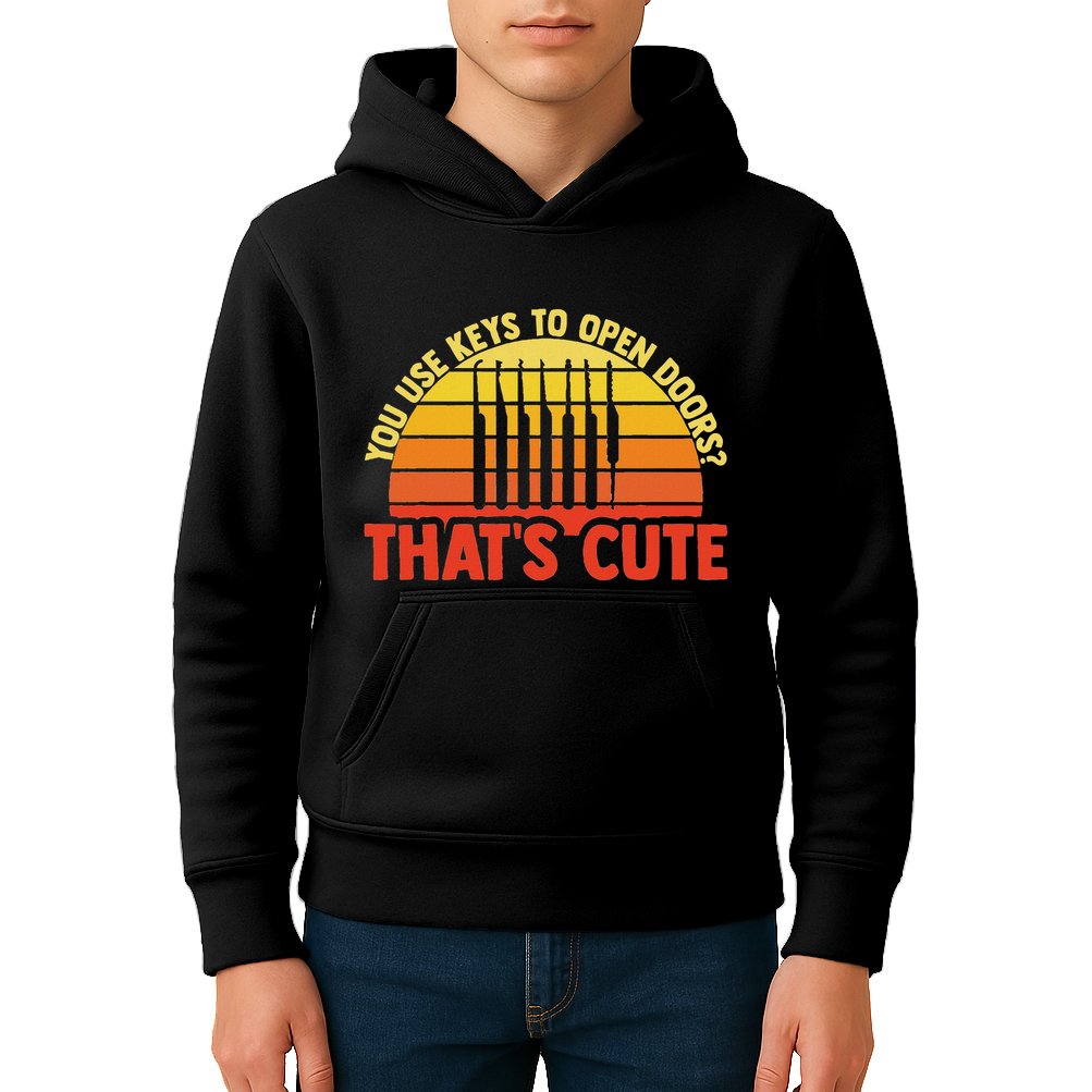 Locksmith Locksmithing Lock Picking Key Maker Lock Picker Kids Hoodie