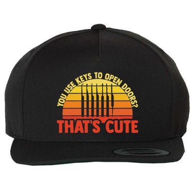 Locksmith Locksmithing Lock Picking Key Maker Lock Picker Wool Snapback Cap