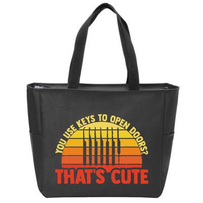 Locksmith Locksmithing Lock Picking Key Maker Lock Picker Zip Tote Bag