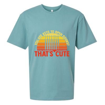 Locksmith Locksmithing Lock Picking Key Maker Lock Picker Sueded Cloud Jersey T-Shirt