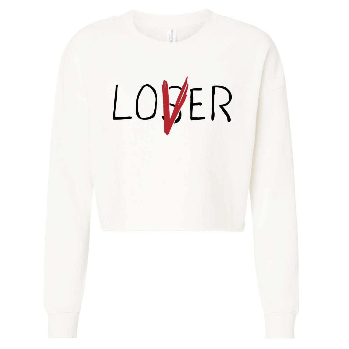 Loser Lover Cropped Pullover Crew