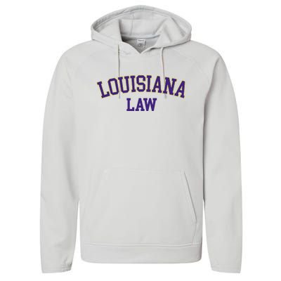 Louisiana Law Louisiana Bar Graduate Gift Lawyer College Performance Fleece Hoodie