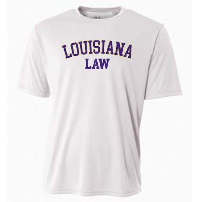 Louisiana Law Louisiana Bar Graduate Gift Lawyer College Cooling Performance Crew T-Shirt