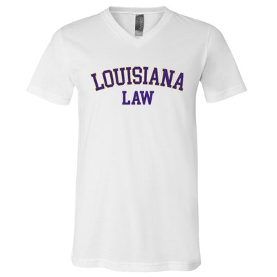 Louisiana Law Louisiana Bar Graduate Gift Lawyer College V-Neck T-Shirt