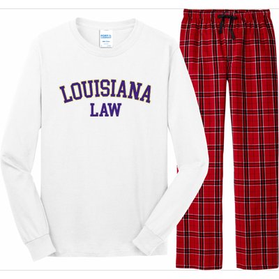 Louisiana Law Louisiana Bar Graduate Gift Lawyer College Long Sleeve Pajama Set