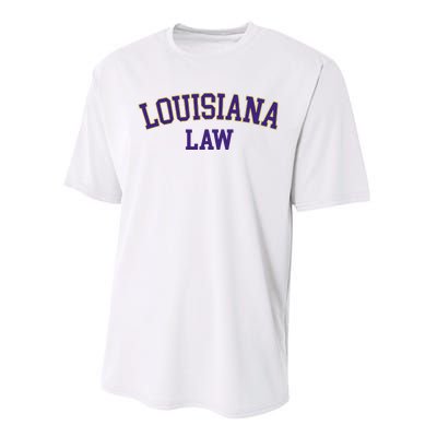 Louisiana Law Louisiana Bar Graduate Gift Lawyer College Performance Sprint T-Shirt