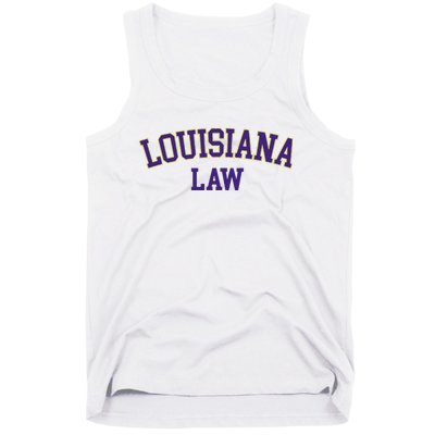 Louisiana Law Louisiana Bar Graduate Gift Lawyer College Tank Top