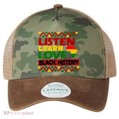 Listen Learn Love African American Teach Black History Month Legacy Tie Dye Trucker Hat
