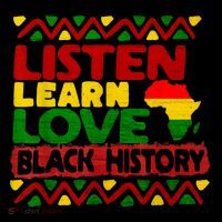 Listen Learn Love African American Teach Black History Month Tall T-Shirt