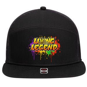 Living Legend 7 Panel Mesh Trucker Snapback Hat