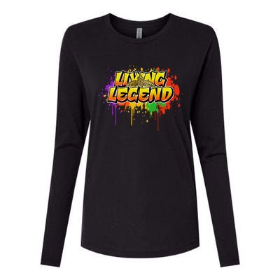 Living Legend Womens Cotton Relaxed Long Sleeve T-Shirt