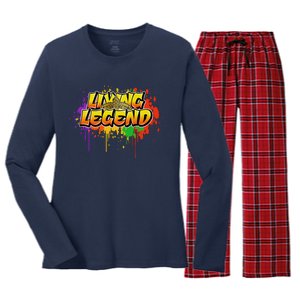 Living Legend Women's Long Sleeve Flannel Pajama Set 