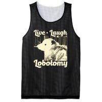 Live Laugh Lobotomy Funny Opossum Mesh Reversible Basketball Jersey Tank