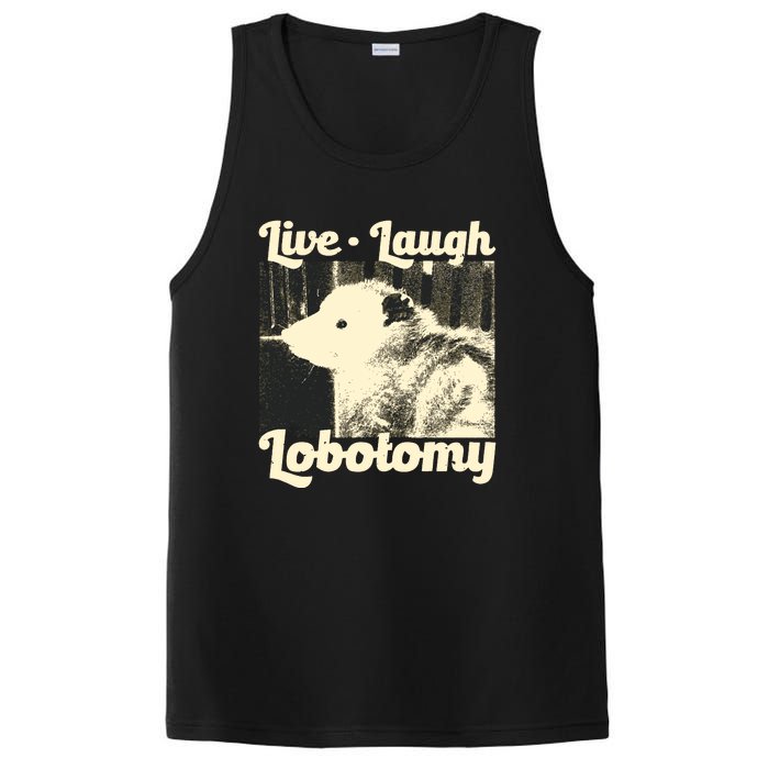 Live Laugh Lobotomy Funny Opossum PosiCharge Competitor Tank